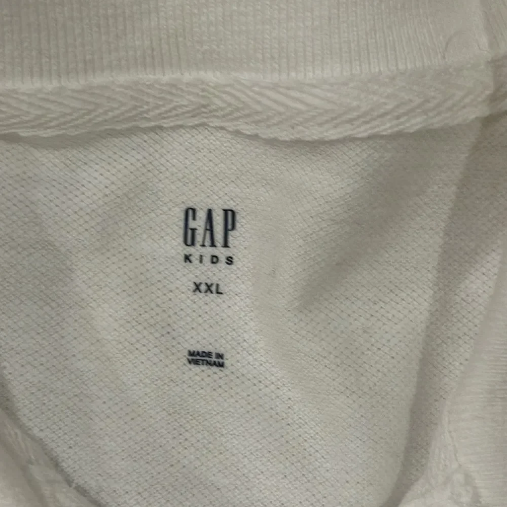 Gap Boys White Short-sleeve Collared Shirt, Size XXL